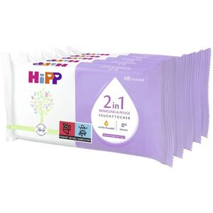 Hipp 2v1 čisticí a pečující vlhčené ubrousky 5x48 ks obraz