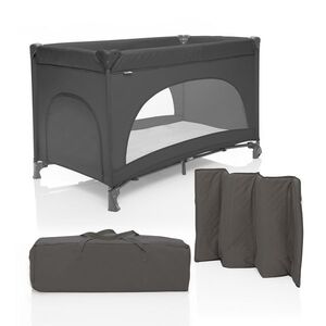 Zopa Postýlka skládací Lely, Antracit Grey 1 obraz