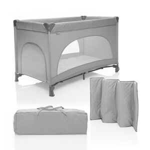 Zopa Postýlka skládací Lely, Silver Grey 2 obraz