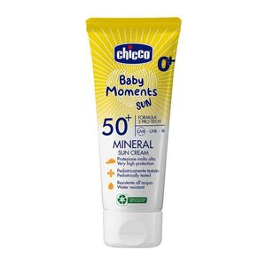 Chicco Dětský krém na opalování s minerály SPF50+ 0m+ 75 ml obraz