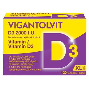 Vigantolvit Vitamin D3 2000 I.U. 120 tobolek obraz