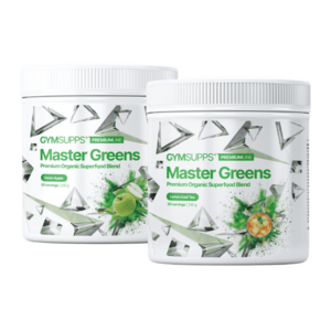 Gymsupps Akce 1+1 Master Greens - zelené jablko 216 g + limonáda 216 g obraz
