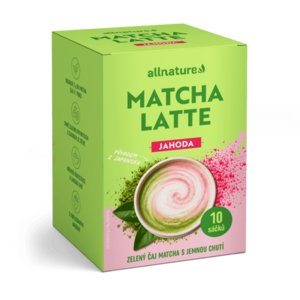 Allnature Matcha latte jahoda 10x20 g obraz