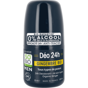 SO’BiO étic MEN Deodorant 24h zázvor BIO roll-on 50 ml obraz