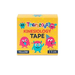 TheraToys Kids Kinesiology Tape 5 cm x 5 m tejpovací páska pro děti 1 ks žlutá obraz