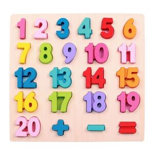 2Kids Toys Vkládací puzzle Matematika Velké počítání – 24 dílů, dřevo, 30×30 cm obraz