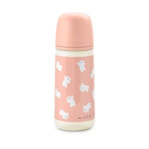 Suavinex Kojenecká láhev WILD&FREE L 360 ml 1 ks růžová obraz