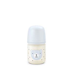 Suavinex Láhev skleněná fyziologická WILD&FREE 120 ml 1 ks modrá obraz