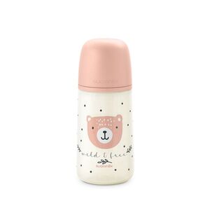 Suavinex Kojenecká láhev WILD&FREE M 270 ml 1 ks růžová obraz
