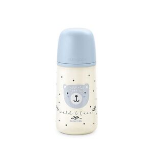 Suavinex Kojenecká láhev WILD&FREE M 270 ml 1 ks modrá obraz
