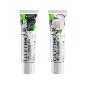 BIOMED Duo sada Natural Whitening a Triple Whitening zubní pasty 2x100 g obraz