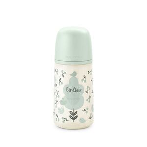 Suavinex Kojenecká láhev BIRDIES M 270 ml 1 ks zelená obraz
