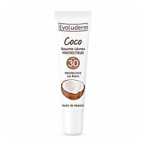 Evoluderm Balzám na rty s kokosovým olejem SPF30 15 ml obraz