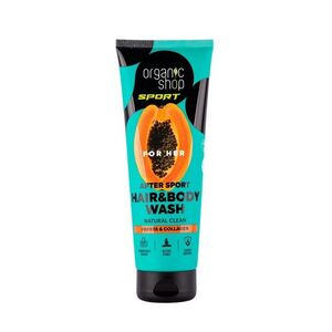 Organic Shop Sport Dámský sprchový gel Papája a kolagen 200 ml obraz