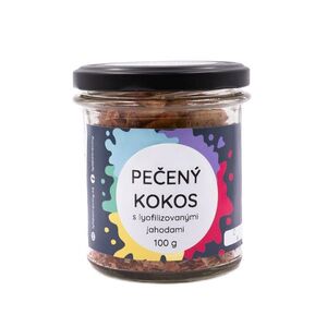 Lyopotraviny Pečený kokos s mandlemi a lyofilizovanými jahodami, 100 g, baleno ve sklenici obraz