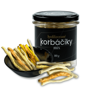 Lyopotraviny MiXniSi - Lyofilizované korbáčiky, 80 g, ve skle obraz