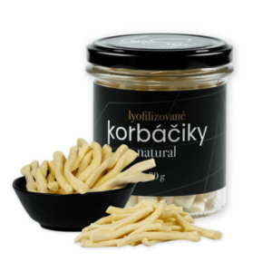 Lyopotraviny Lyofilizované korbáčiky - natural, 80 g, ve skle obraz