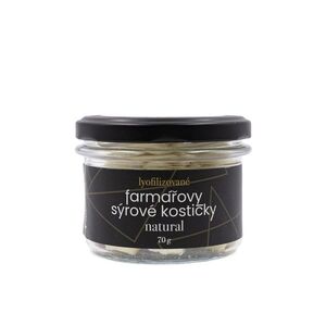 Lyopotraviny Farmářovy sýrové kostičky - Natural, 70 g, sklo obraz