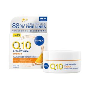 Nivea Q10 Energy rozjasňující denní krém proti vráskám OF 15 50 ml obraz