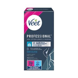 Veet Professional Studené voskové pásky pro citlivou pokožku 40 ks obraz