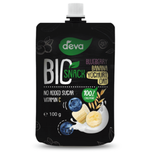 Deva BIO snack borůvka, banán, jogurt a oves kapsička 100 g obraz