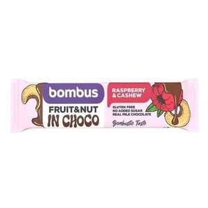 Bombus Fruit&Nut bar Raspberry&Cashew 40 g obraz