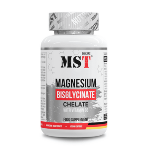 MST Nutrition Hořčík • Magnesium Bisglycinate Chelate with Vitamin B6 90 cps obraz