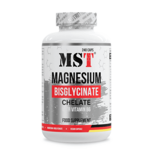 MST Nutrition Hořčík • Magnesium Bisglycinate Chelate with Vitamin B6 240 cps obraz