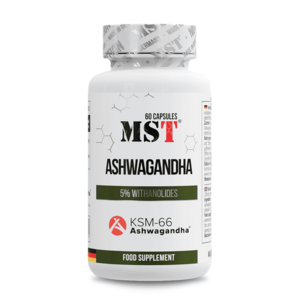 MST Nutrition Ashwagandha KSM-66 60 cps obraz