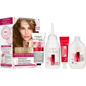 Loréal Paris Excellence Creme odstín 4.54 mahagonově měděná barva na vlasy obraz