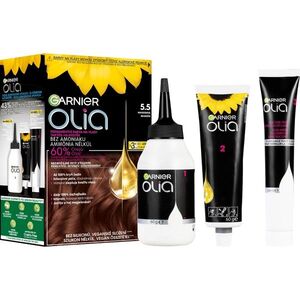 Garnier Olia 5.5 Mahagonová hnědá permanentní barva na vlasy obraz