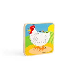 Bigjigs Toys Puzzle Životní cyklus slepice obraz