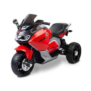 Toyz Elektrická tříkolová motorka pro děti – 2 motory, LED, USB, červená obraz