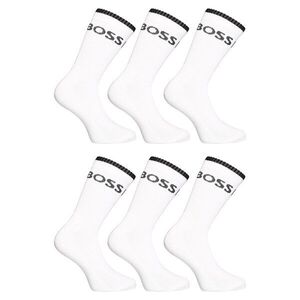 BOSS 6PACK ponožky vysoké bílé (50510168 100) M obraz