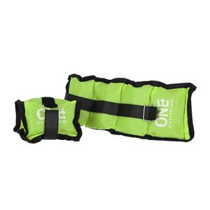 One Fitness Zátěže na zápěstí a kotníky WW01 2 x 0, 7 kg zelené obraz