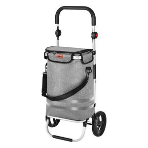 Nils Skládací nákupní taška na kolečkách NC4305 Premium 45L šedá obraz