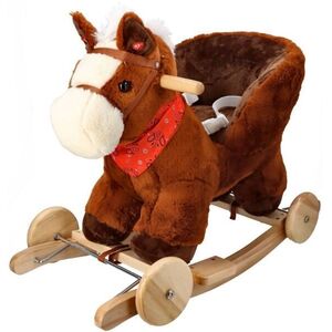 Adam Toys Houpací Koník, s kolečky a se zvukem - hnědý obraz