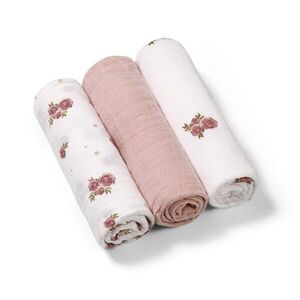 Babyono Mušelínové plenky, Super Soft růžové, 3 ks x 70x70cm, Flowers obraz