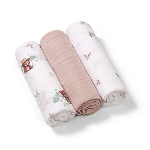 Babyono Mušelínové plenky, Super Soft béžové, 3 ks x 70x70cm, Medvídek II obraz