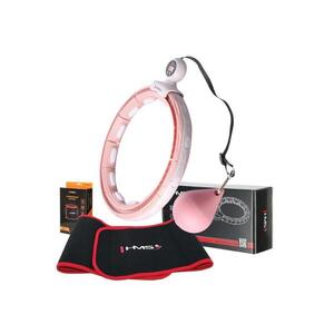 HMS Sada masážní hula hoop HHM15 růžová obraz