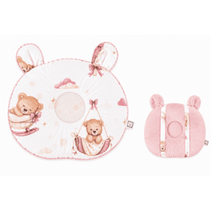 Baby Nellys Kojící polštář na ruku Bavlna/Minky, Medvídci, růžoví obraz