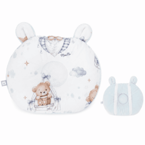 Baby Nellys Kojící polštář na ruku Bavlna/Minky, Medvídci, modří obraz
