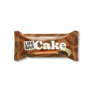 LifeFood Lifebar Cake dvojita cokolada BIO tyčinka 35 g obraz