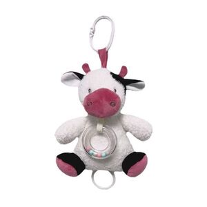 BalibaZoo Plyšová závěsná hračka, kravička s melodii 18 cm pro miminka obraz