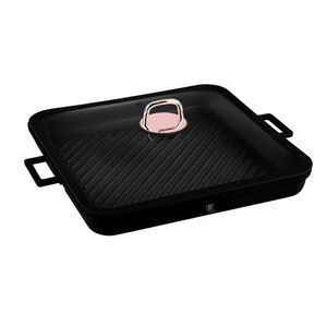 Berlingerhaus Pánev grilovací s titanovým povrchem a poklicí 34 cm Black Rose Collection obraz