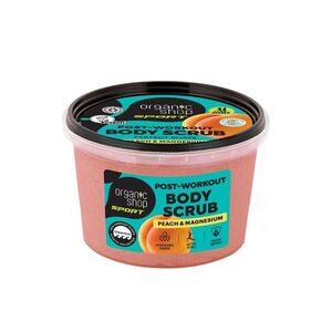 Organic Shop Sport Tělový peeling po tréninku Broskev a horčík 250 ml obraz