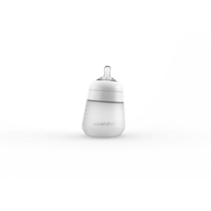 Nanobébé Silikonová dětská Flexy láhev 270ml 1ks - bílá obraz