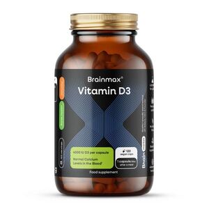 BrainMax Vitamin D3 4000 IU 120 kapslí obraz