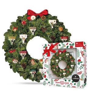 Leros Bylinný adventní kalendář věnec 24 sáčků obraz