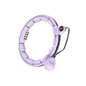 HMS Masážní hula hoop HHM13 se závažím, magnety a počítadlem fialová obraz